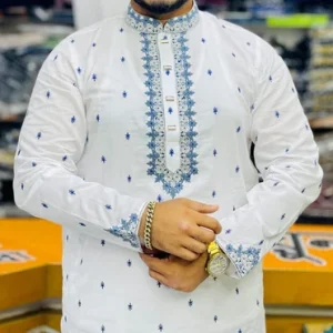 F-118 ধুতি কটন পাঞ্জাবি